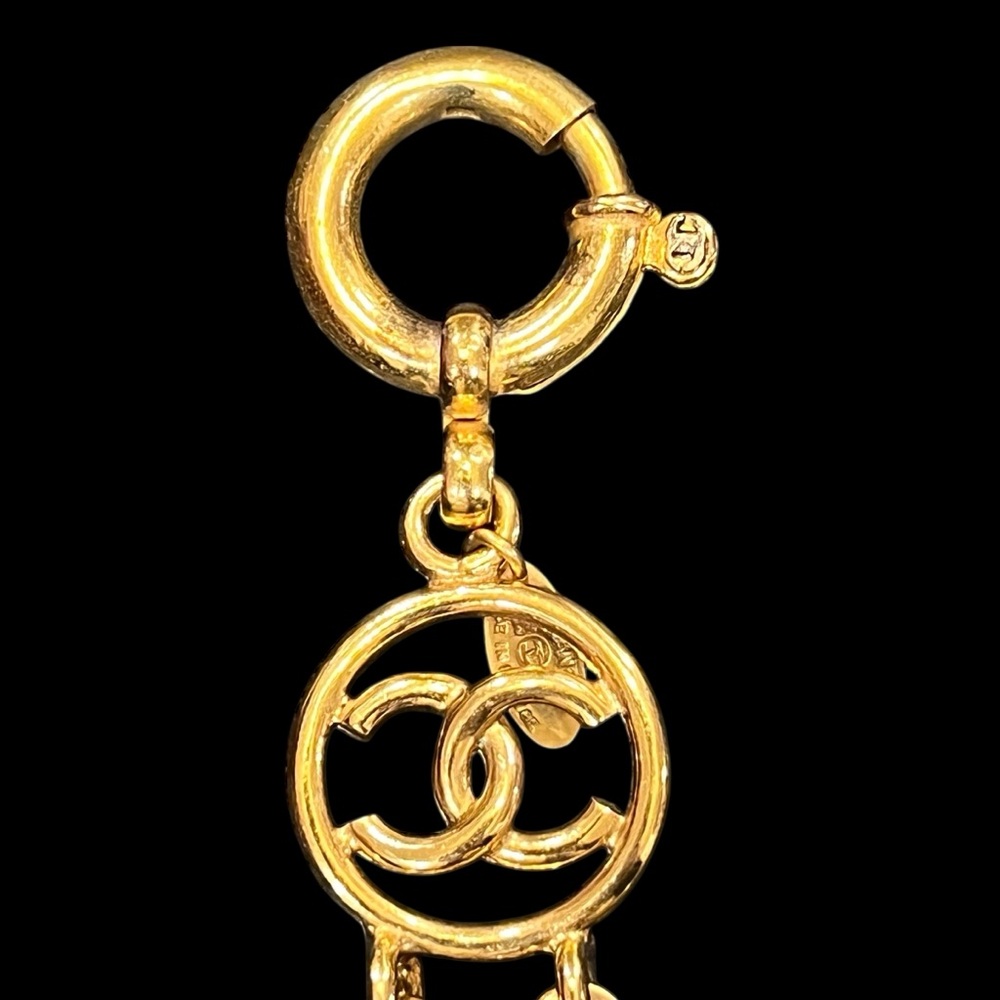 VINTAGE 1993 CHANEL CC CHARM GOLD CHAIN LINK BRACELET - Picture 7 of 11